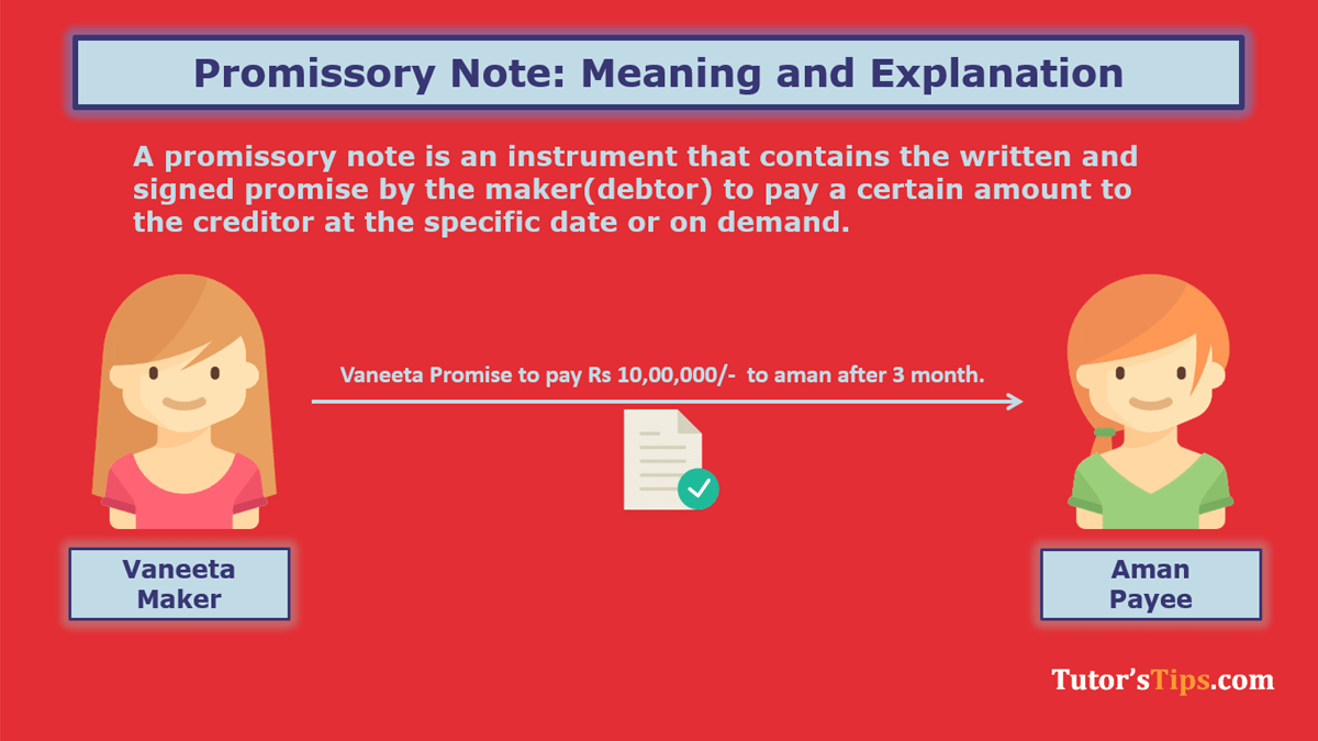 Promissory Note: Meaning and Explanation