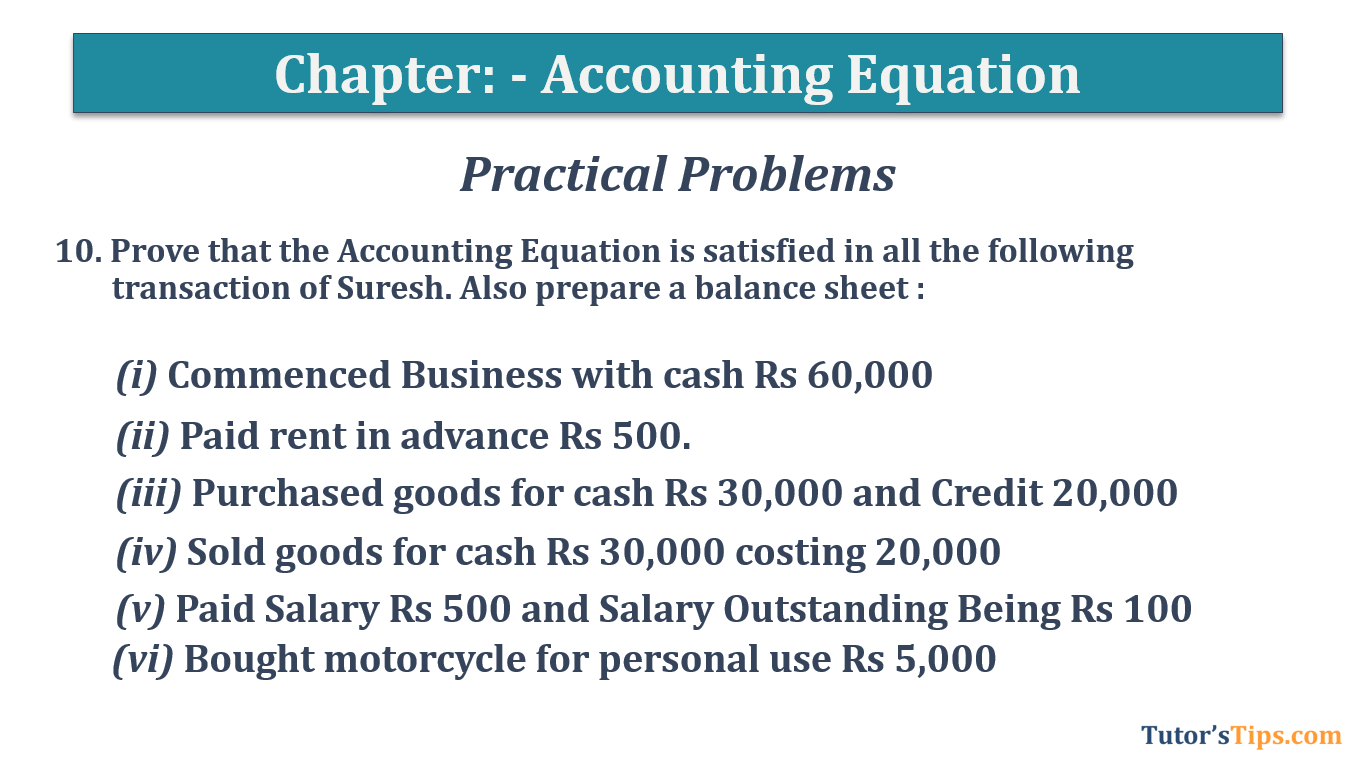 Question No 10 Chapter No 5 - T.S. Grewal 11 Class
