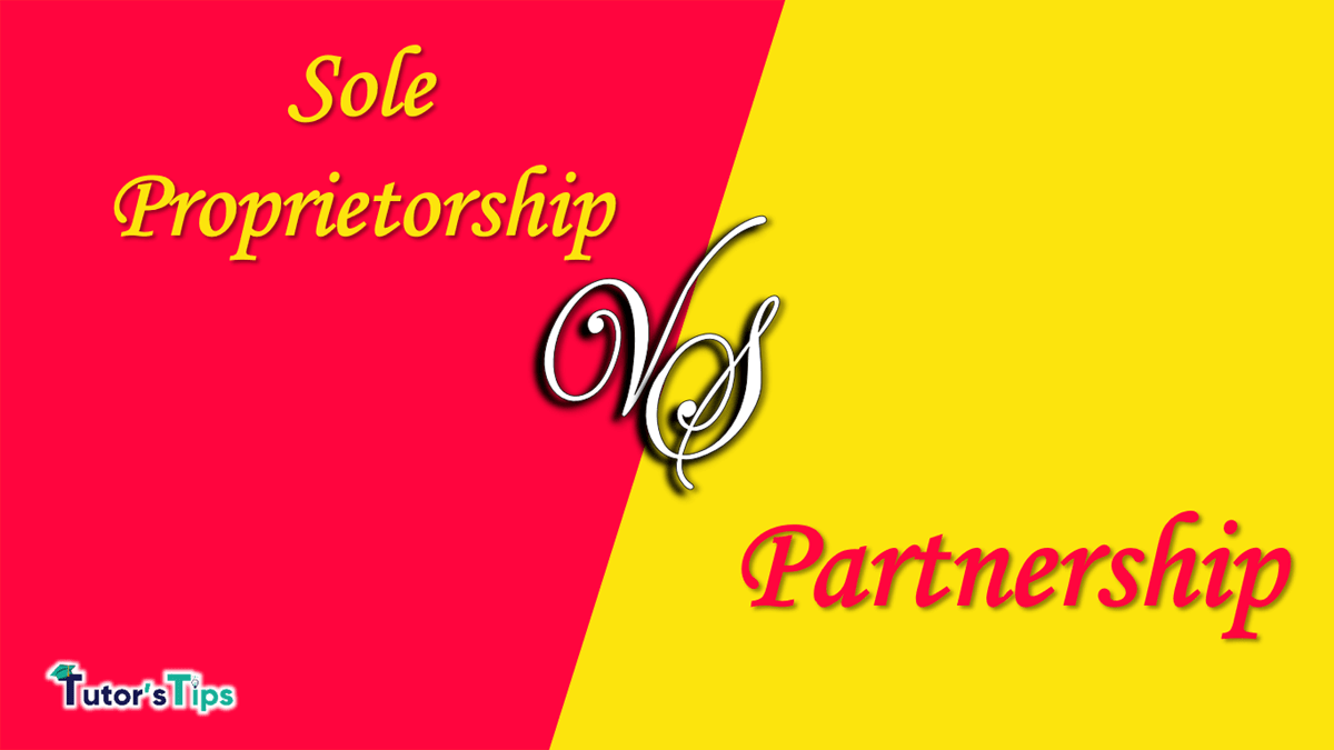Difference between a sole proprietorship and a partnership