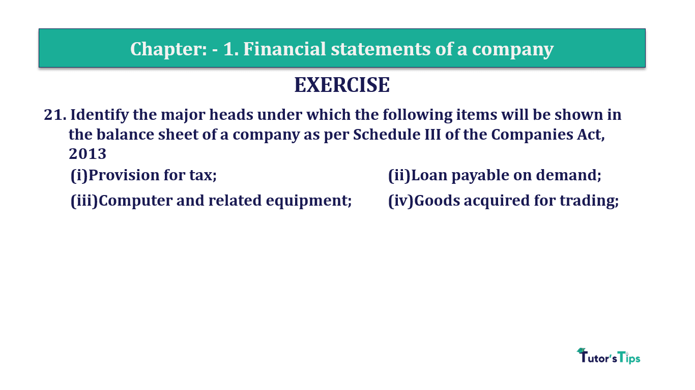 Question 21 Chapter 1 of +2-B - T.S. Grewal 12 Class