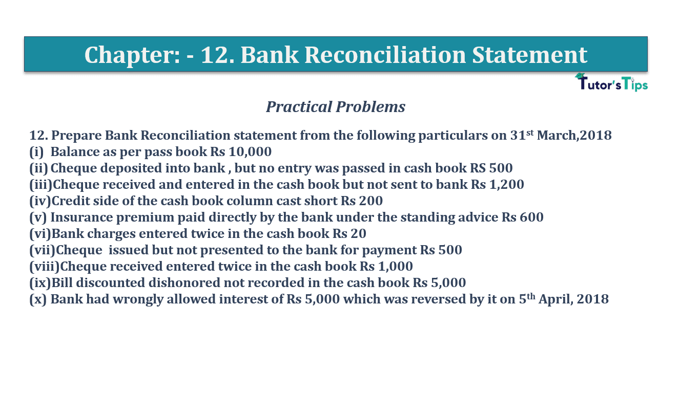 Question No 12 Chapter No 12 - T.S. Grewal 11 Class