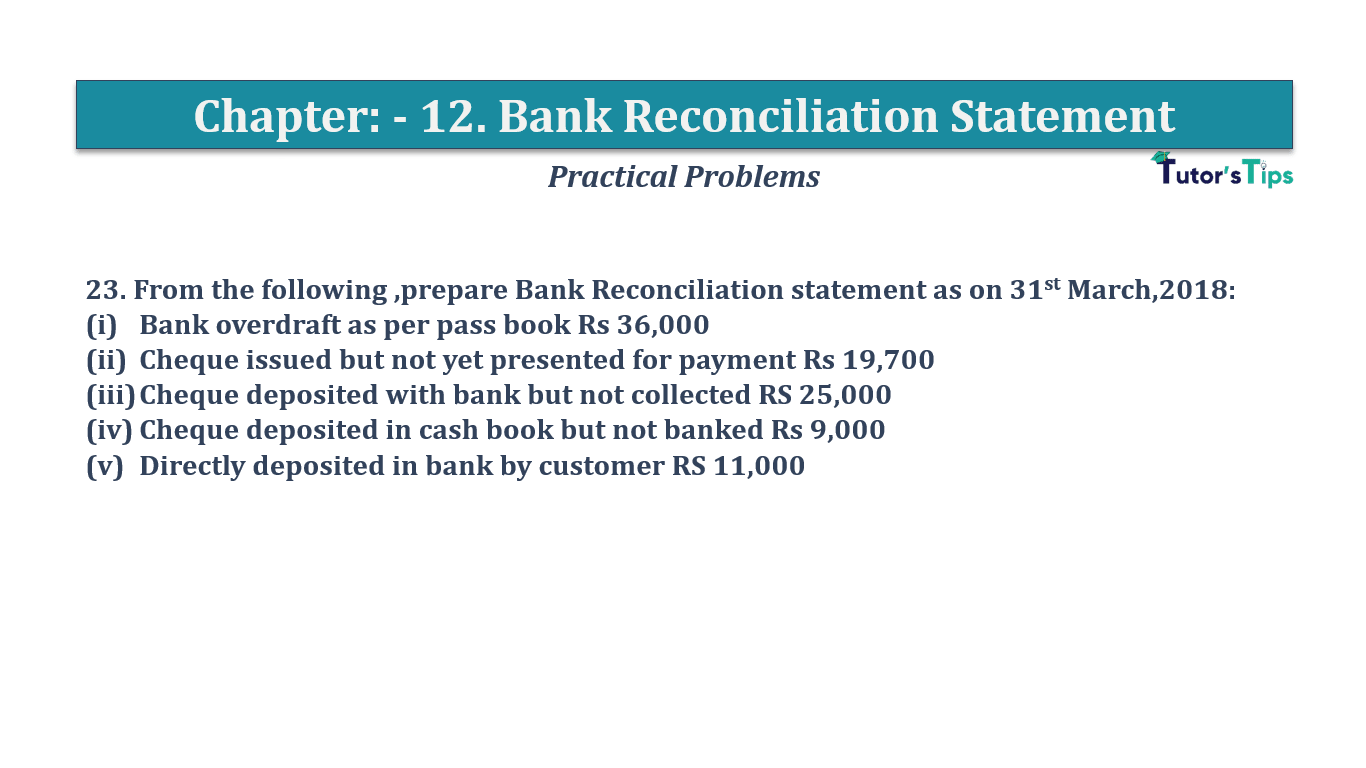 Question No 23 Chapter No 12 - T.S. Grewal 11 Class