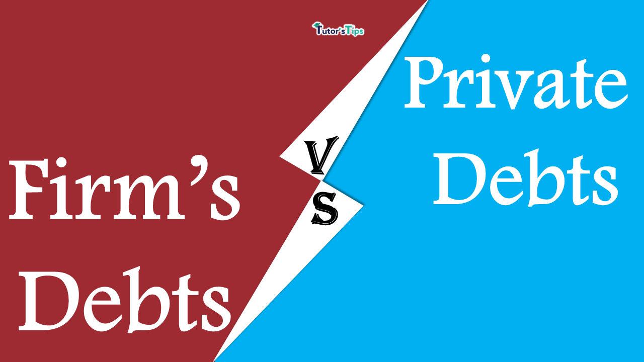 Difference Between Firm's Debt and Private Debts