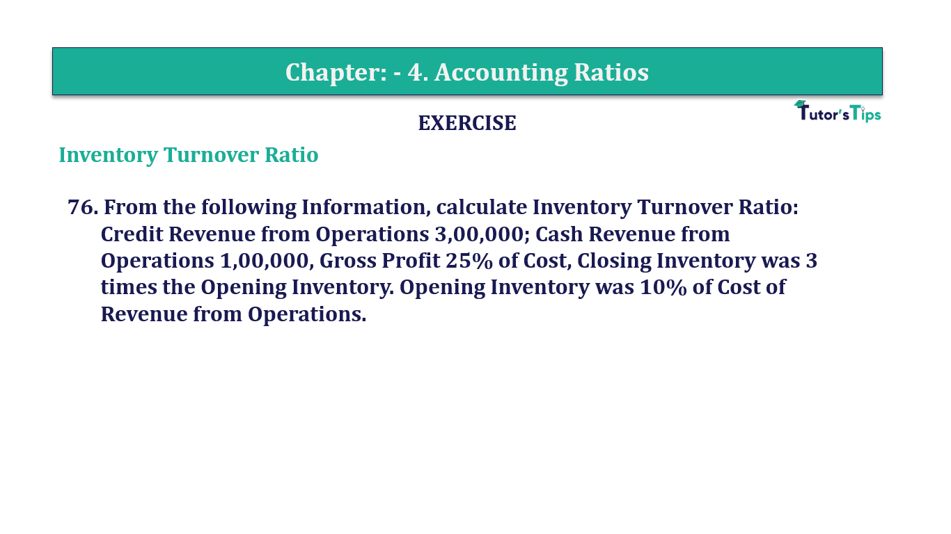 Question 76 Chapter 4 of +2-B - T.S. Grewal 12 Class