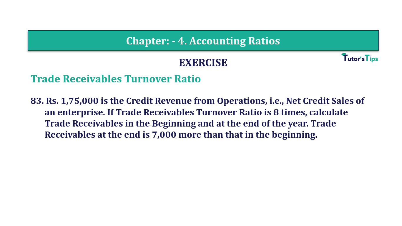 Question 83 Chapter 4 of +2-B - T.S. Grewal 12 Class