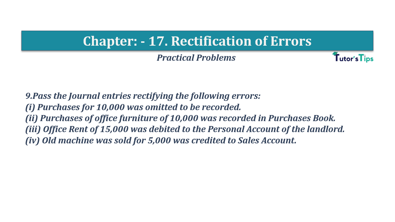 Question No 09 Chapter No 17 - T.S. Grewal 11 Class