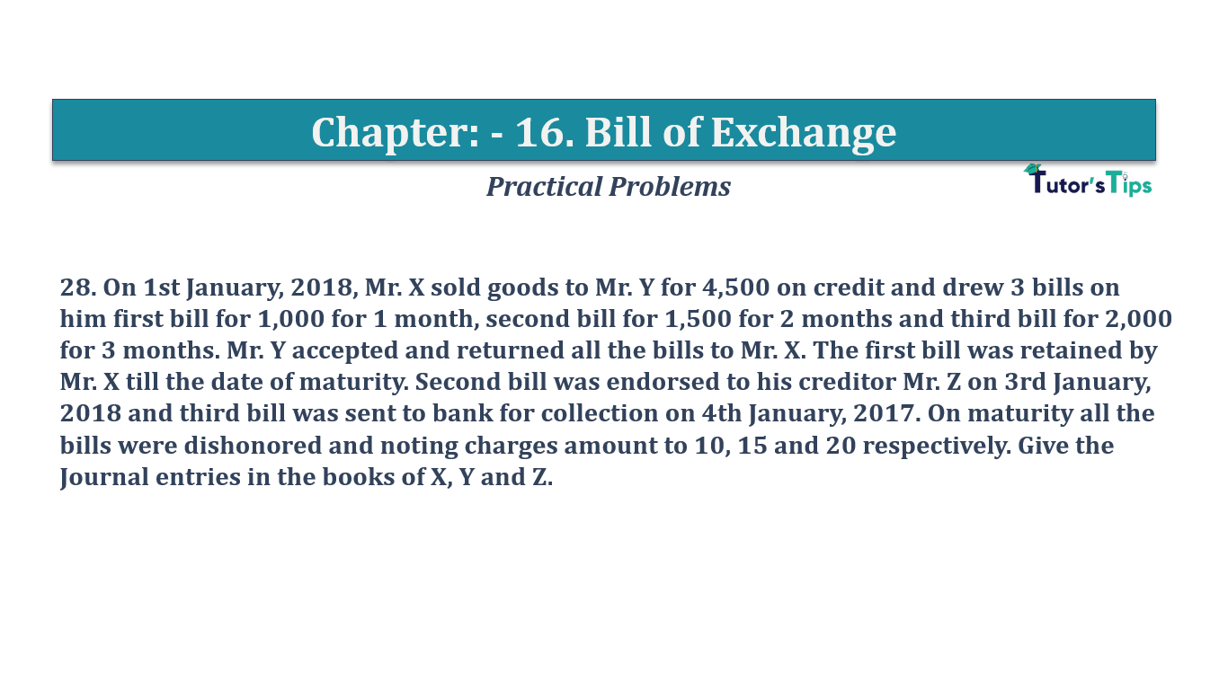 Question No 28 Chapter No 16 - T.S. Grewal 11 Class