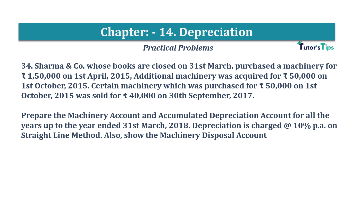 Question No 34 Chapter No 14 - T.S. Grewal 11 Class