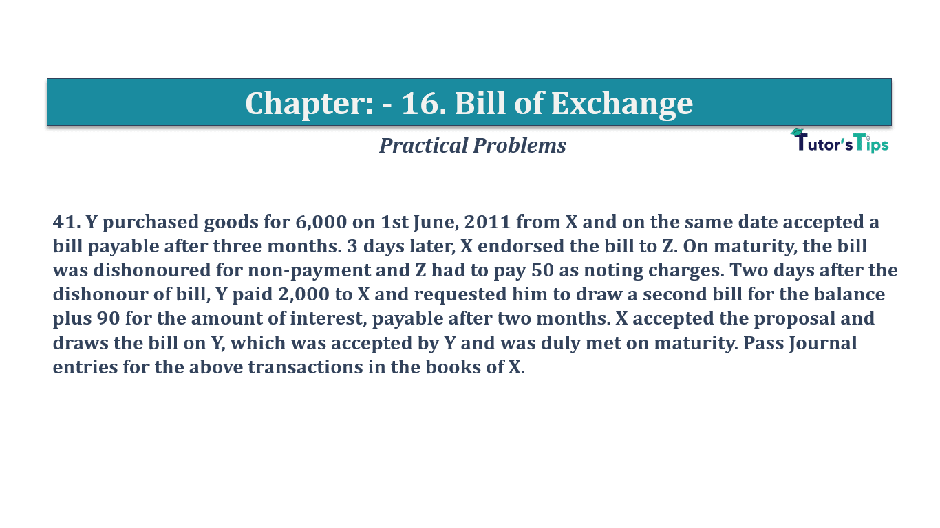 Question No 41 Chapter No 16 - T.S. Grewal 11 Class
