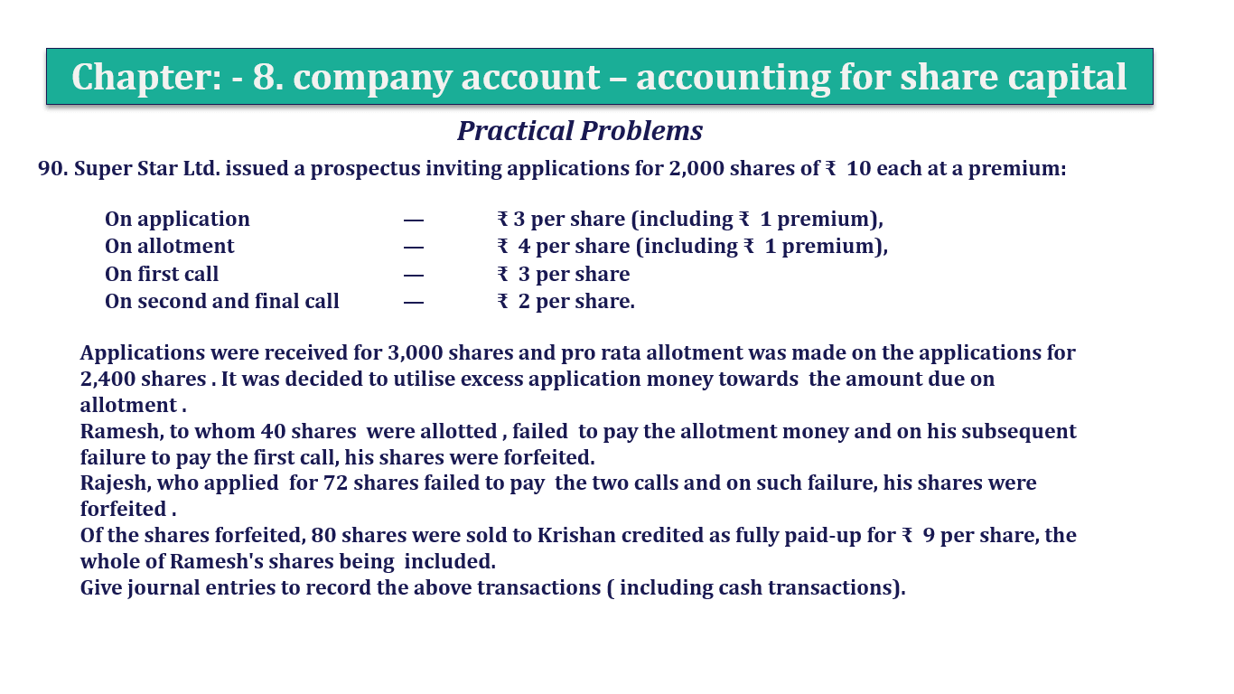 Question 90 Chapter 8 of +2-A - T.S. Grewal 12 Class
