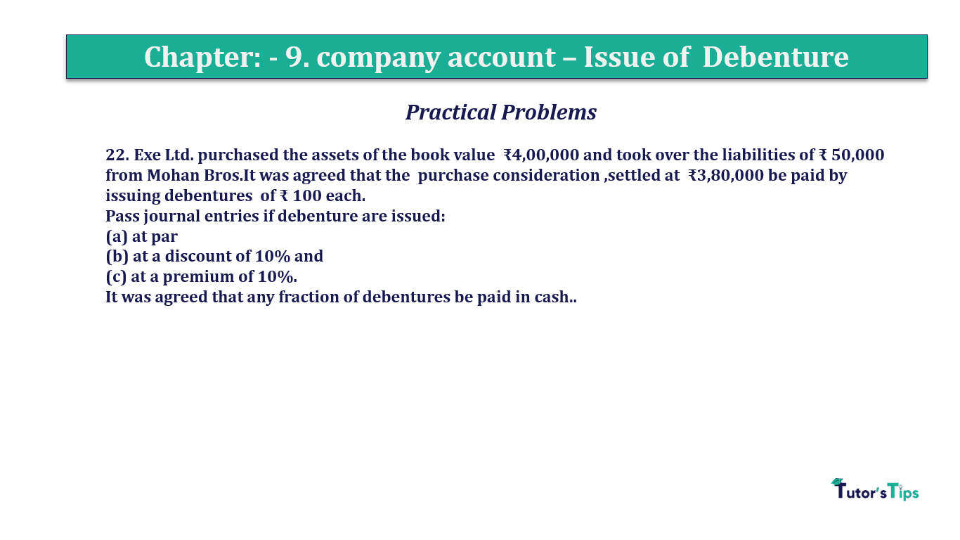 Question 22 Chapter 9 of +2-A - T.S. Grewal 12 Class