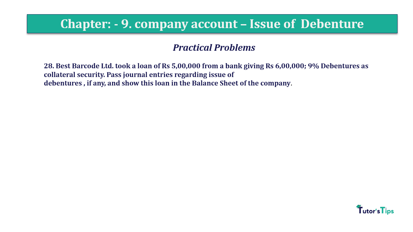 Question 28 Chapter 9 of +2-A - T.S. Grewal 12 Class