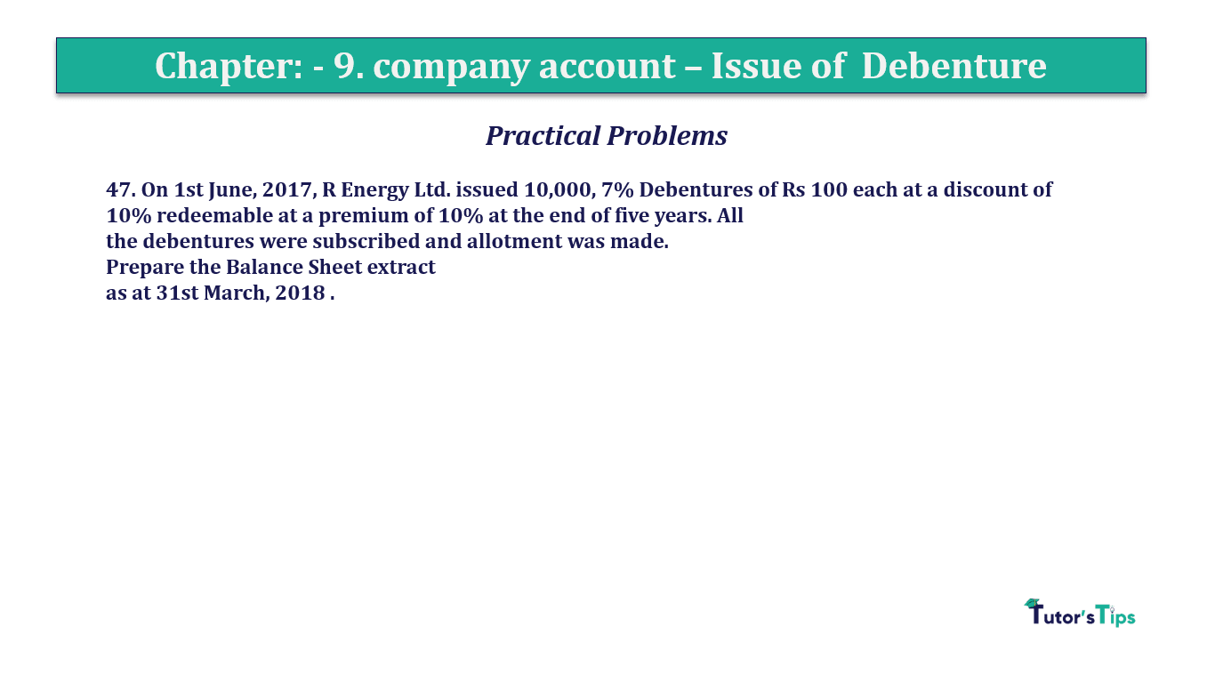 Question 47 Chapter 9 of +2-A - T.S. Grewal 12 Class