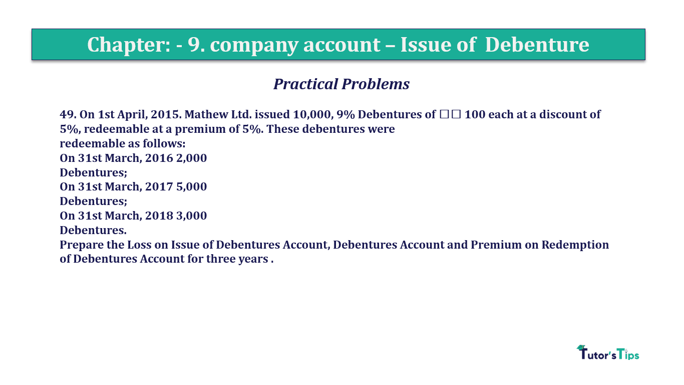 Question 49 Chapter 9 of +2-A - T.S. Grewal 12 Class