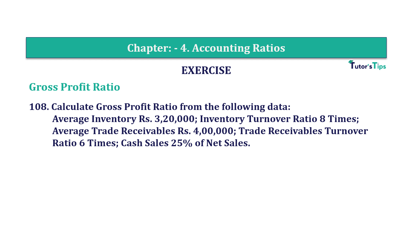 Question 108 Chapter 4 of +2-B - T.S. Grewal 12 Class