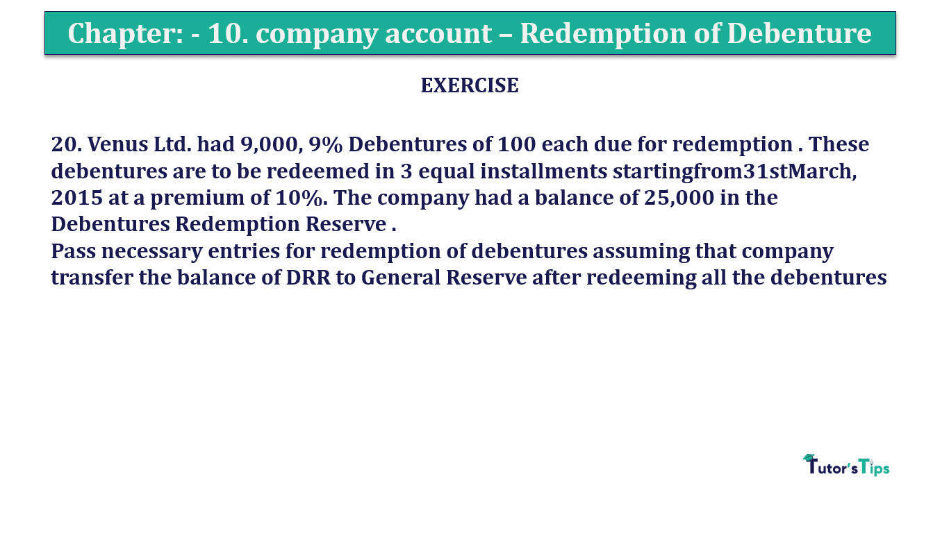 Question 20 Chapter 10 of +2-A - T.S. Grewal 12 Class