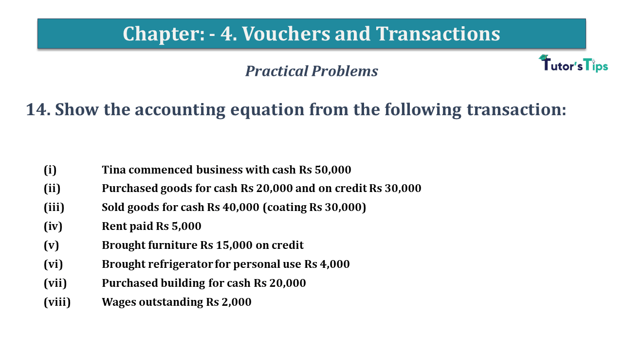 Question No 14 Chapter No 4 - USHA Publication 11 Class