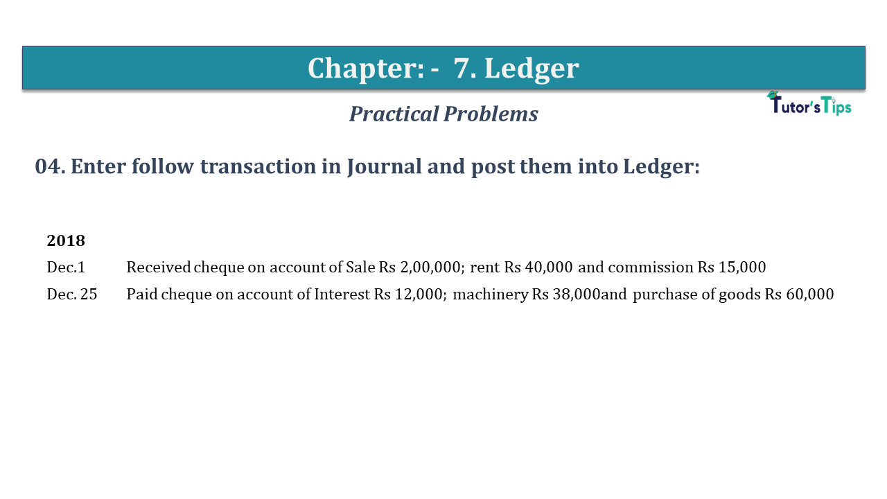 Question No 04 Chapter No 7 - USHA Publication 11 Class