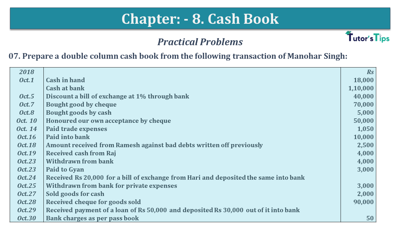 Question No 07 Chapter No 8 - USHA Publication 11 Class