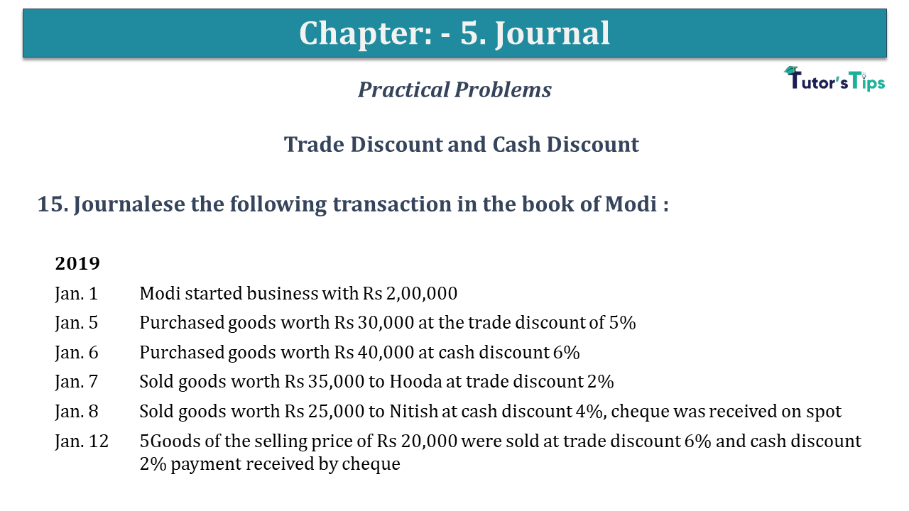 Question No 15 Chapter No 5 - USHA Publication 11 Class