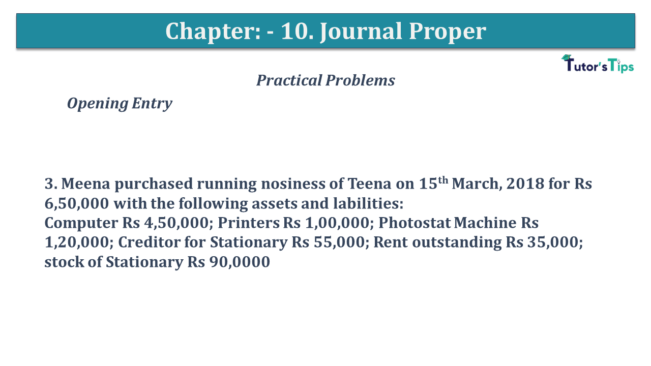 Question No 03 Chapter No 10 - USHA Publication 11 Class