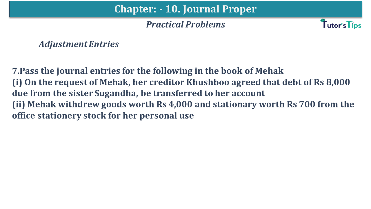 Question No 07 Chapter No 10 - USHA Publication 11 Class