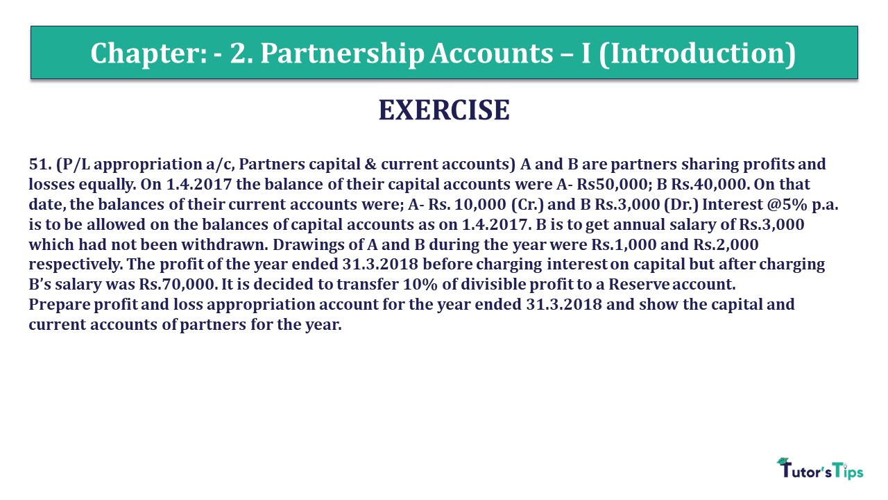 Question 51 Chapter 2 - USHA Publication 12 Class Part - 1