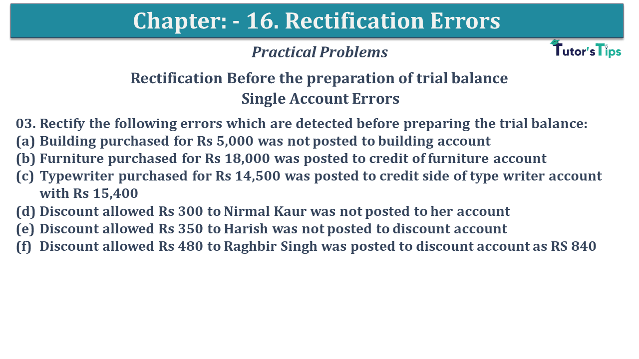 Question No 03 Chapter No 16 - USHA Publication 11 Class