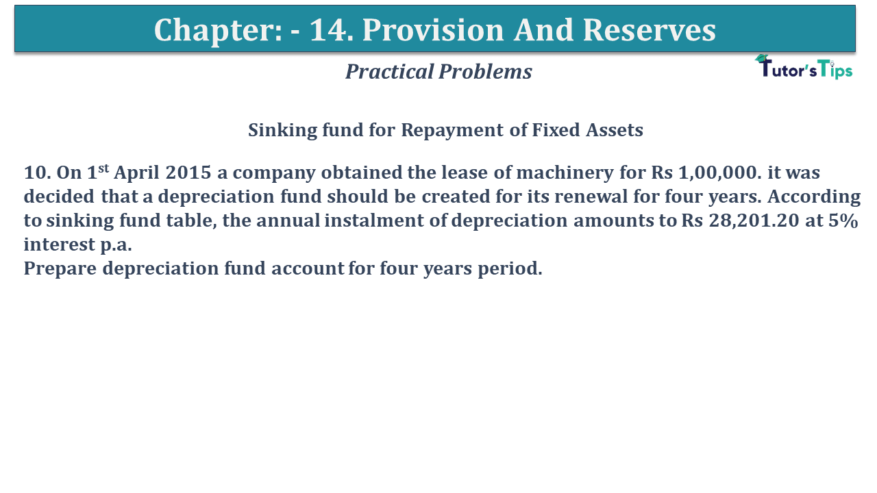Question No 10 Chapter No 14 - USHA Publication 11 Class