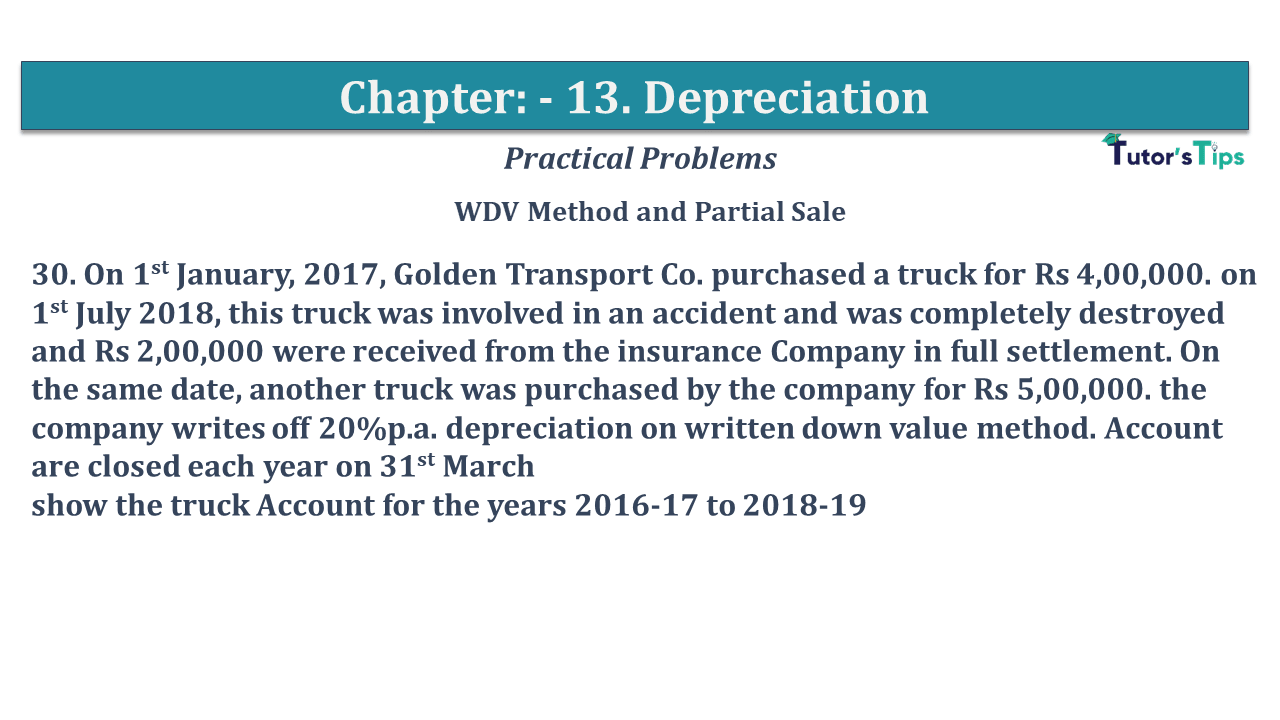 Question No 30 Chapter No 13 - USHA Publication 11 Class