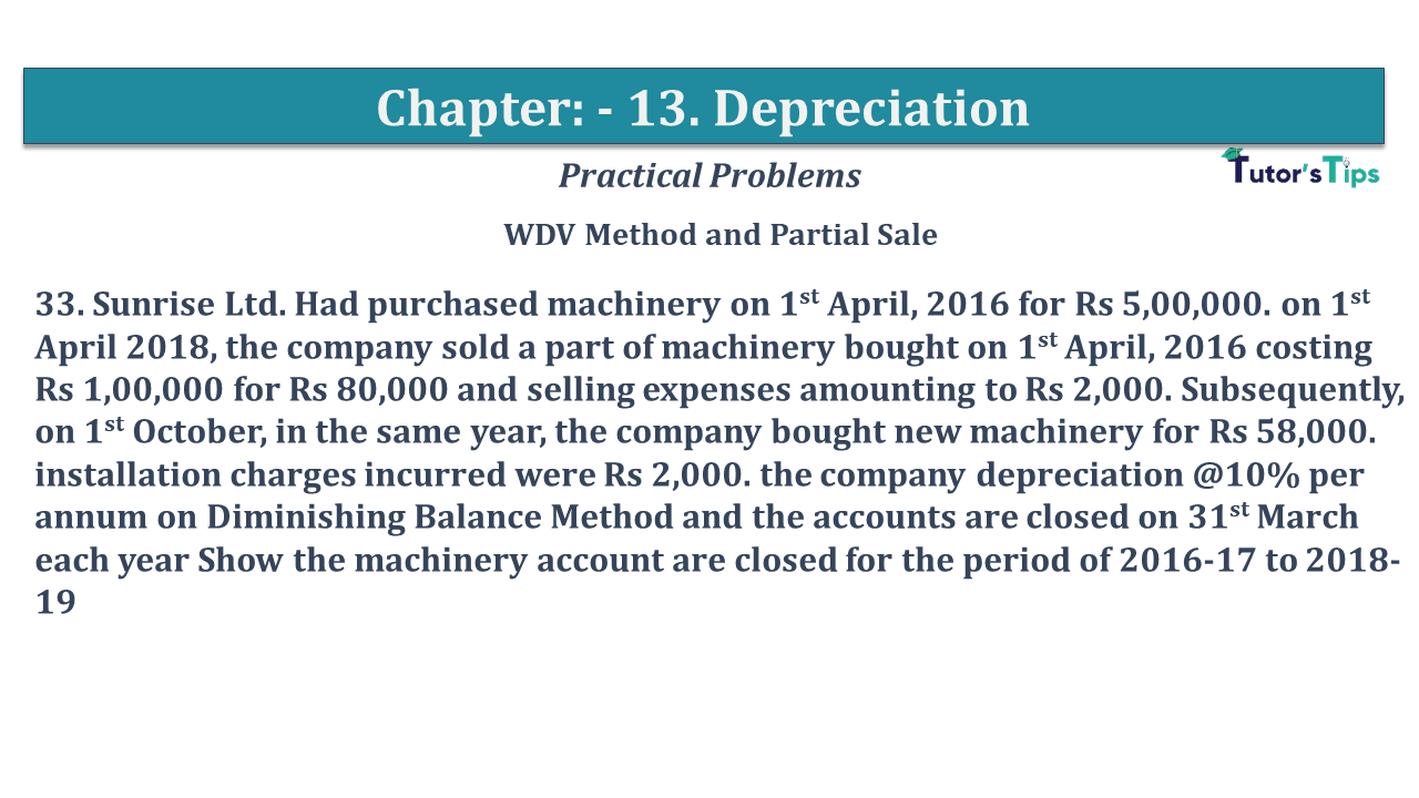 Question No 33 Chapter No 13 - USHA Publication 11 Class