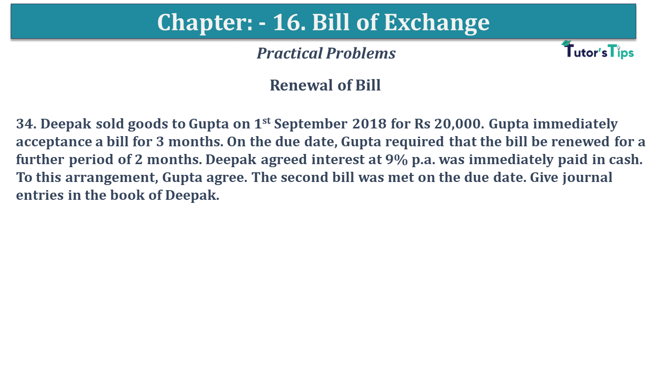 Question No 34 Chapter No 15 - USHA Publication 11 Class