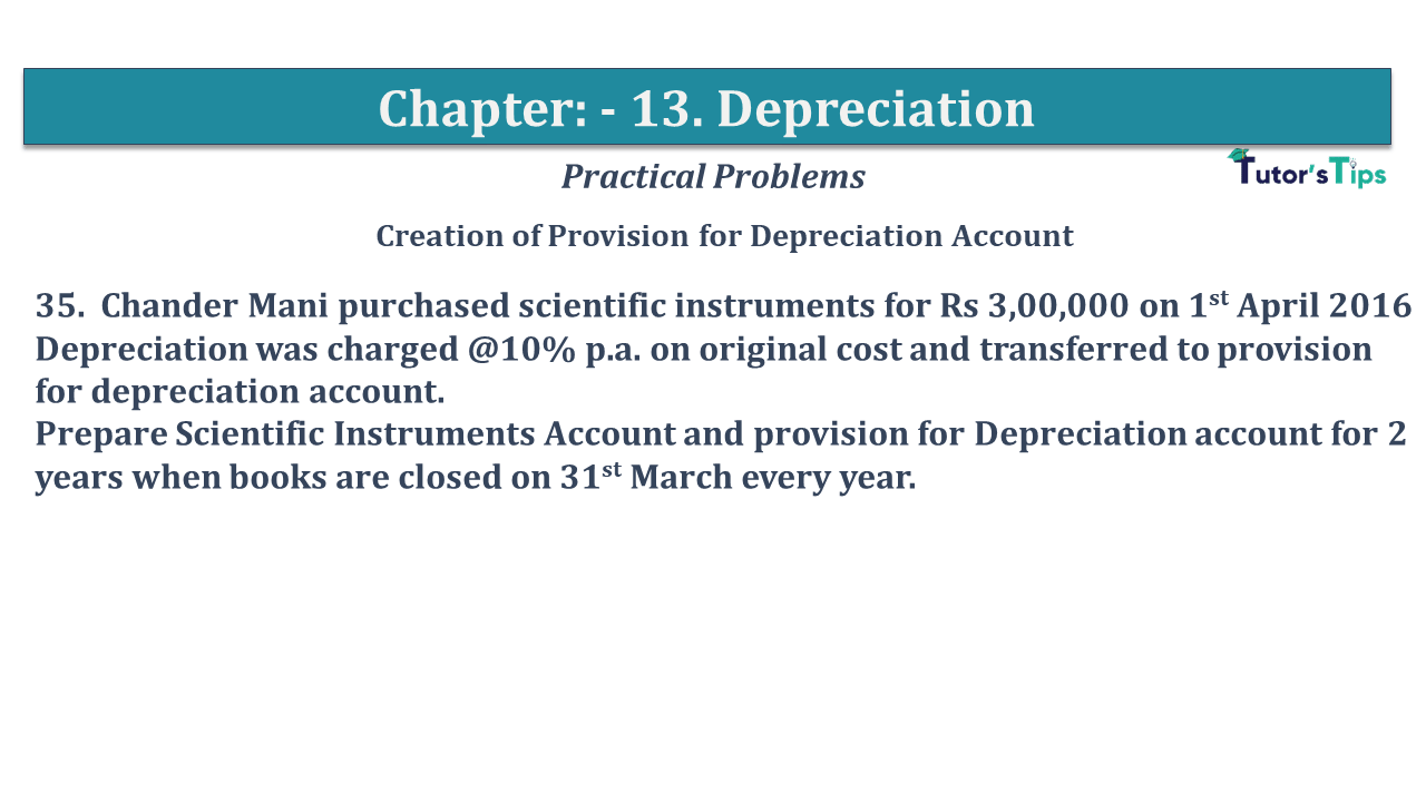 Question No 35 Chapter No 13 - USHA Publication 11 Class