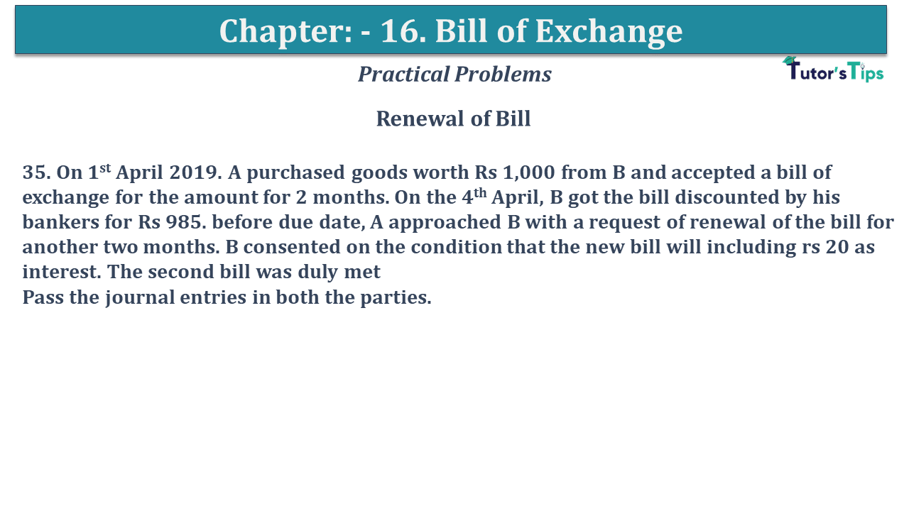 Question No 35 Chapter No 15 - USHA Publication 11 Class