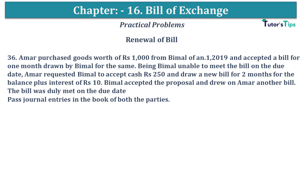 Question No 36 Chapter No 15 - USHA Publication 11 Class