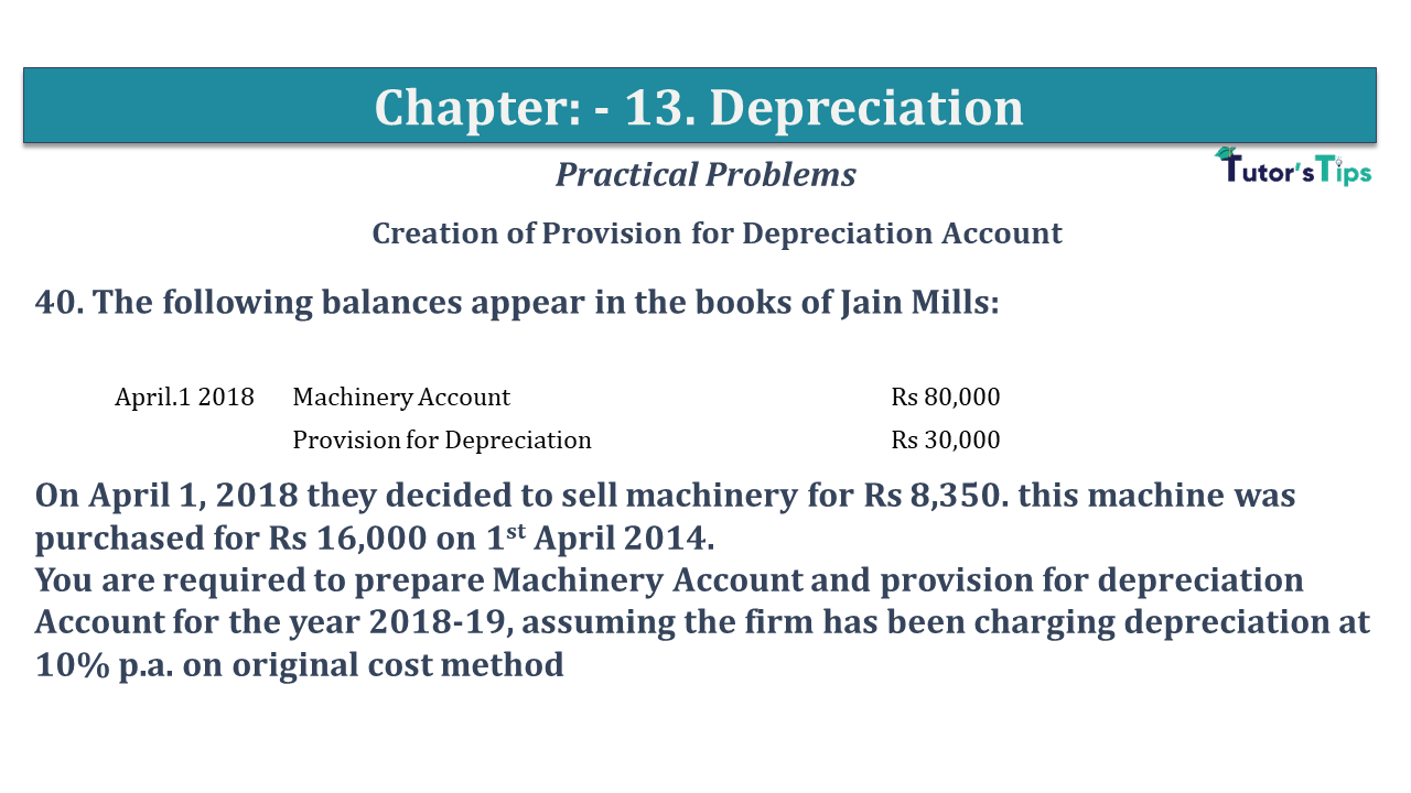 Question No 40 Chapter No 13 - USHA Publication 11 Class