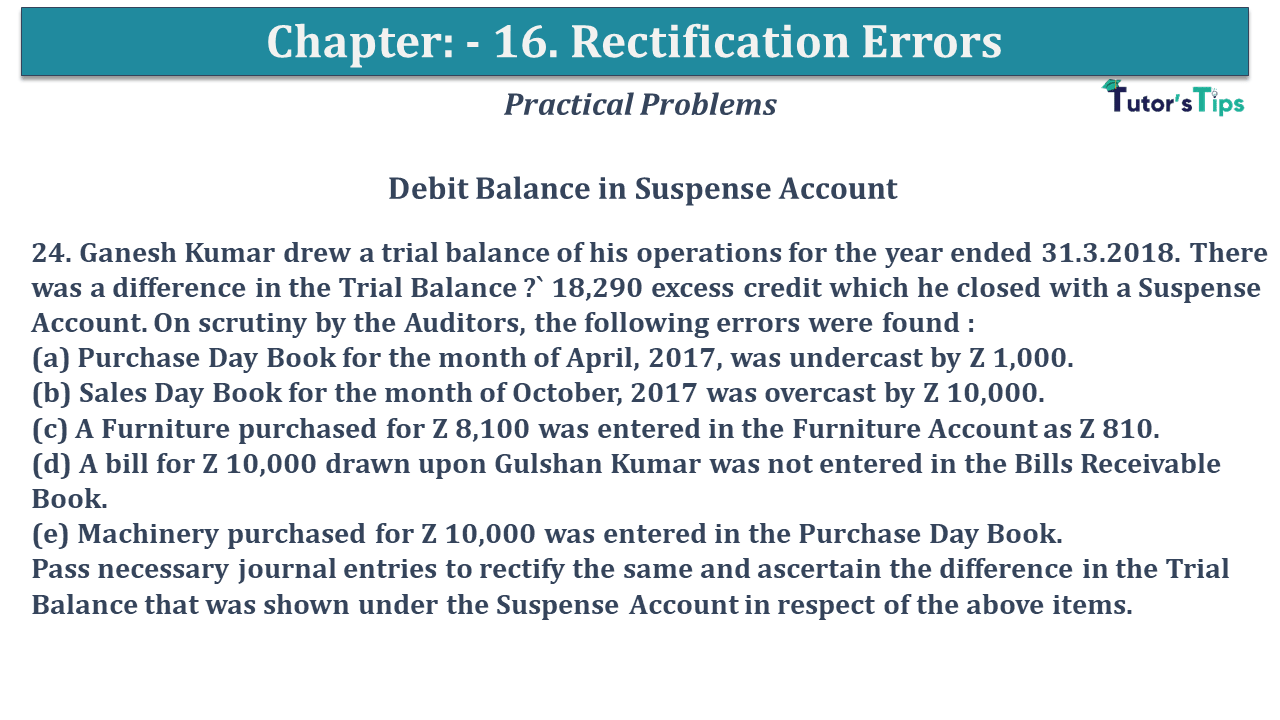 Question No 24 Chapter No 16 - USHA Publication 11 Class