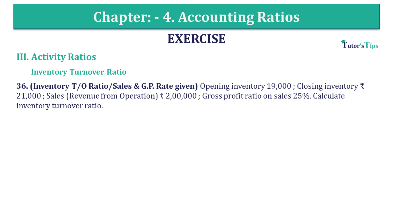 Question 36 Chapter 4 of +2-B - USHA Publication 12 Class