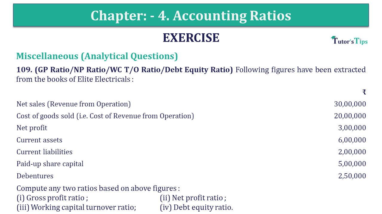 Question 109 Chapter 4 of +2-B - USHA Publication 12 Class