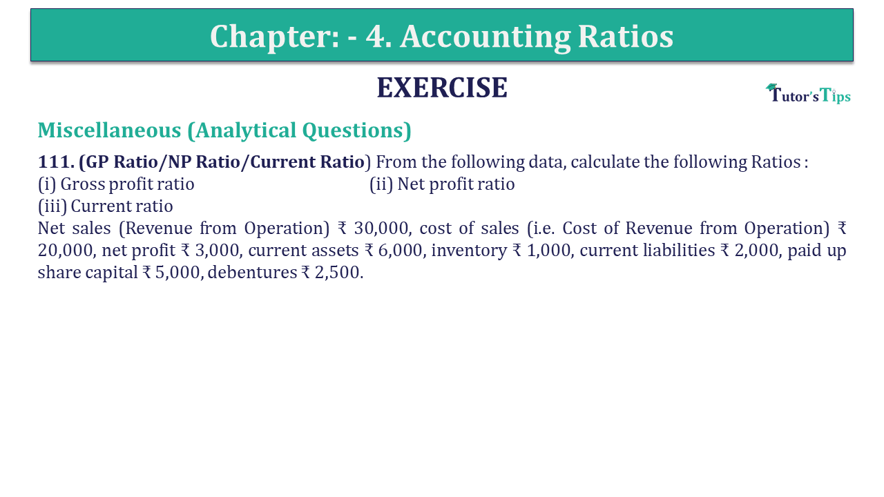 Question 111 Chapter 4 of +2-B - USHA Publication 12 Class