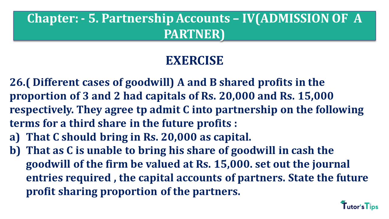 Question 26 Chapter 5 of +2 Part-1 - USHA Publication 12 Class Part - 1