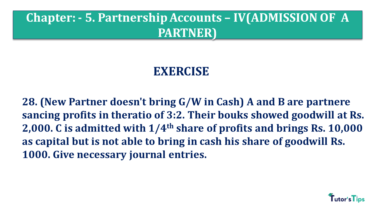 Question 28 Chapter 5 of +2 Part-1 - USHA Publication 12 Class Part - 1