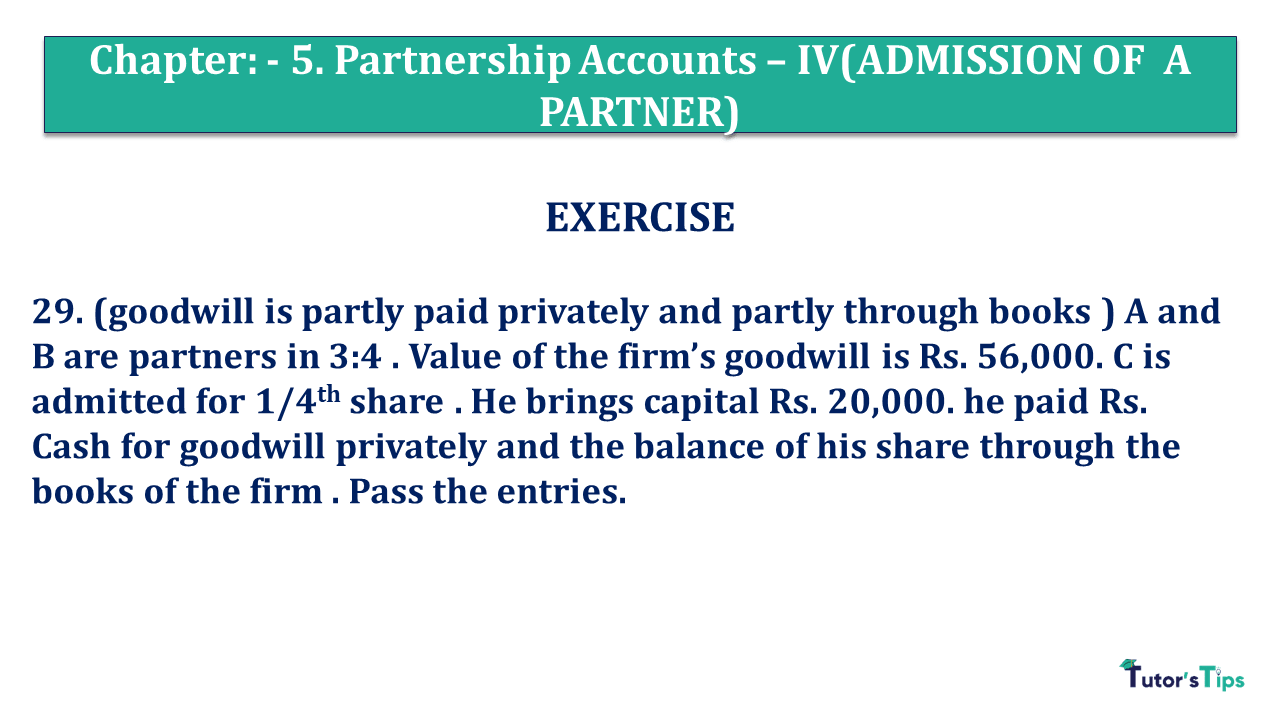 Question 29 Chapter 5 of +2 Part-1 - USHA Publication 12 Class Part - 1
