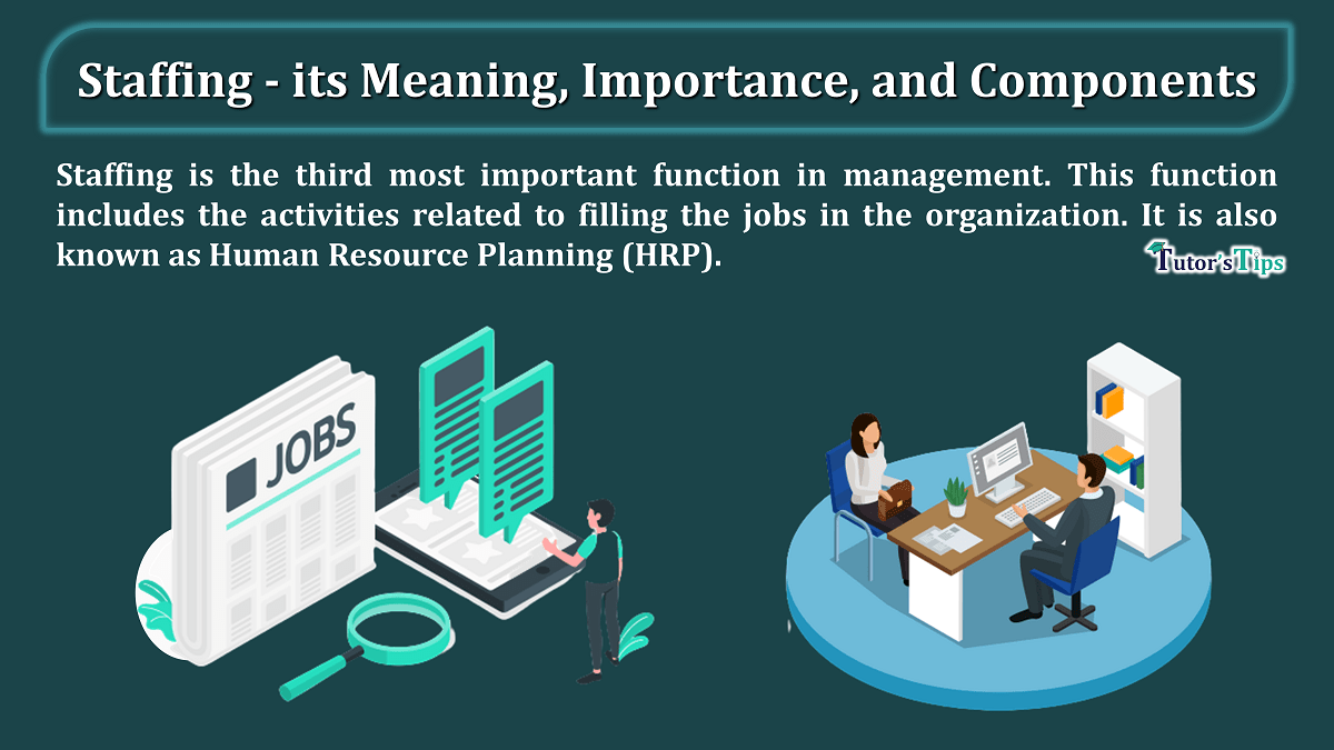 Staffing-its Meaning, Definition Importance, and Components