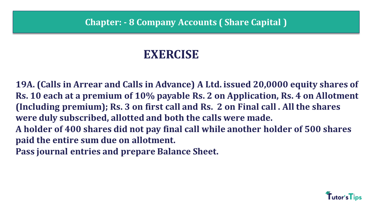 Question 19 A Chapter 8 of +2 Part-1 - USHA Publication 12 Class Part - 1
