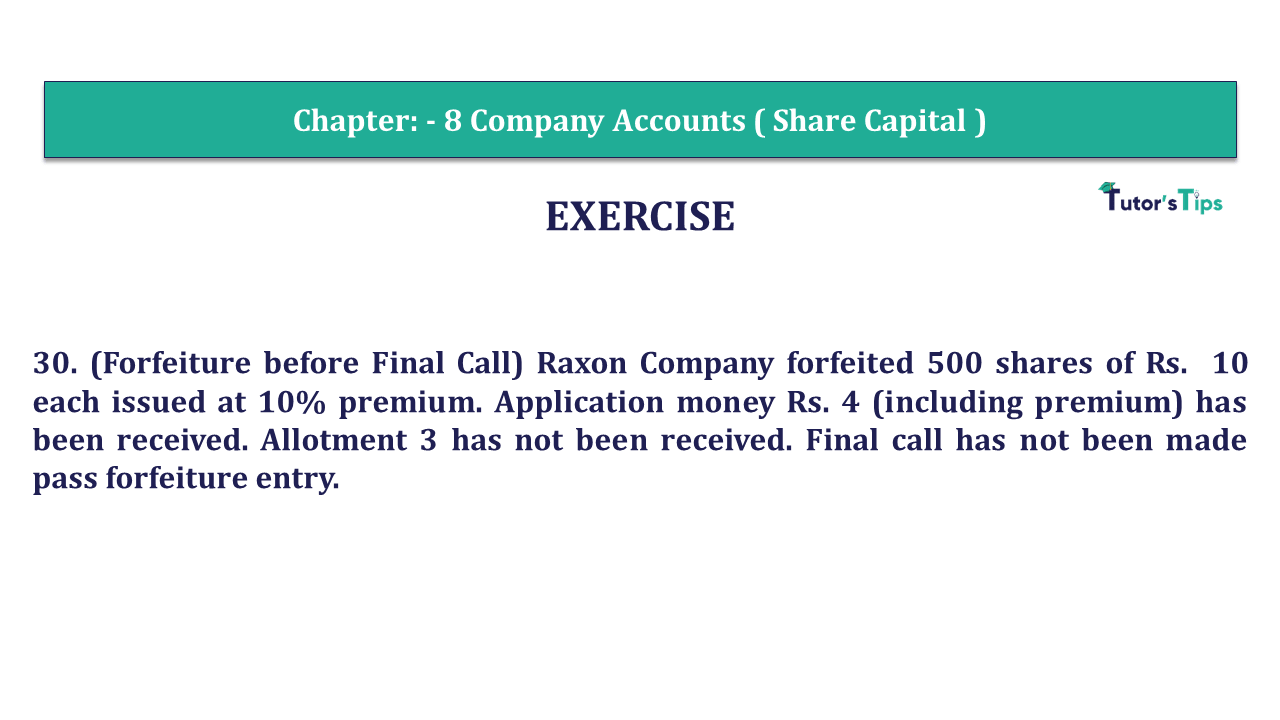 Question 30 Chapter 8 of +2-Part-1 - USHA Publication 12 Class Part - 1