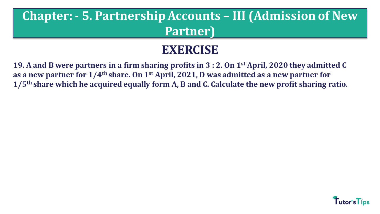 Question 19 Chapter 5 - Unimax Class 12 Part 1 - 2021