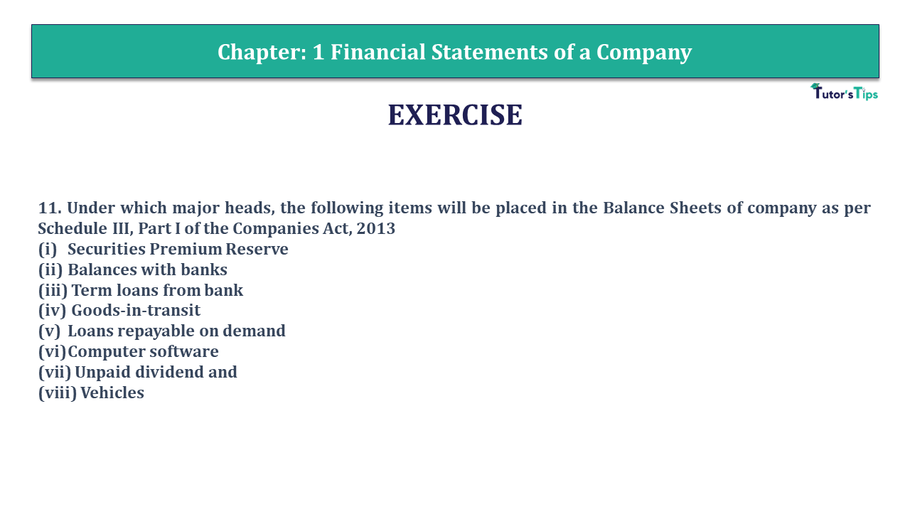 Question 11 Chapter 1 - V.K. Publication Class 12 Part 2 - 2021
