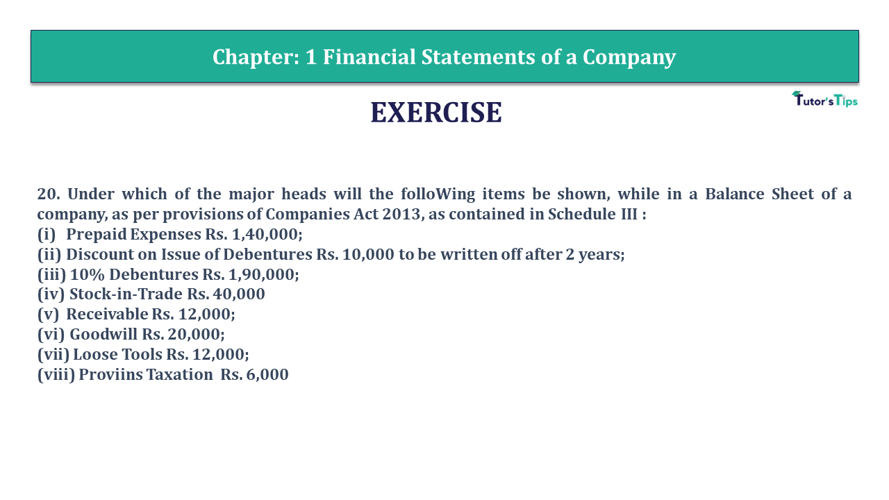 Question 20 Chapter 1 VK Publications Class 12 Part 2 - 2021