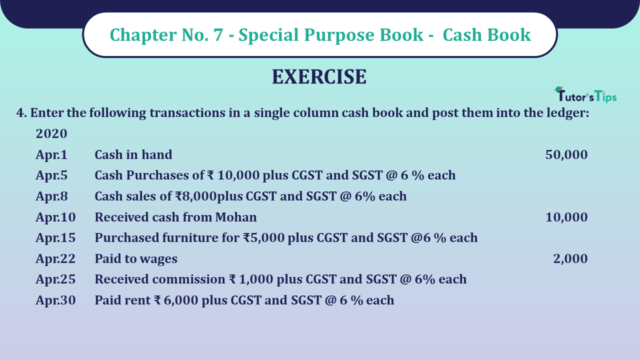 Question No 04 Chapter No 7 - UNIMAX Class 11 - Solution